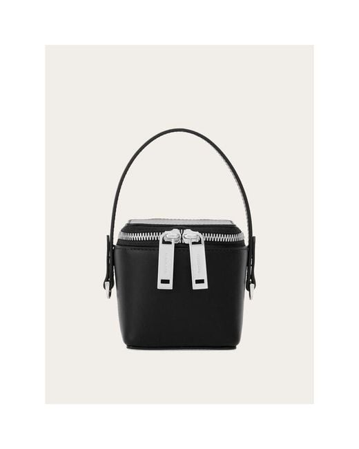 Ferragamo Black Calf Leather Bag