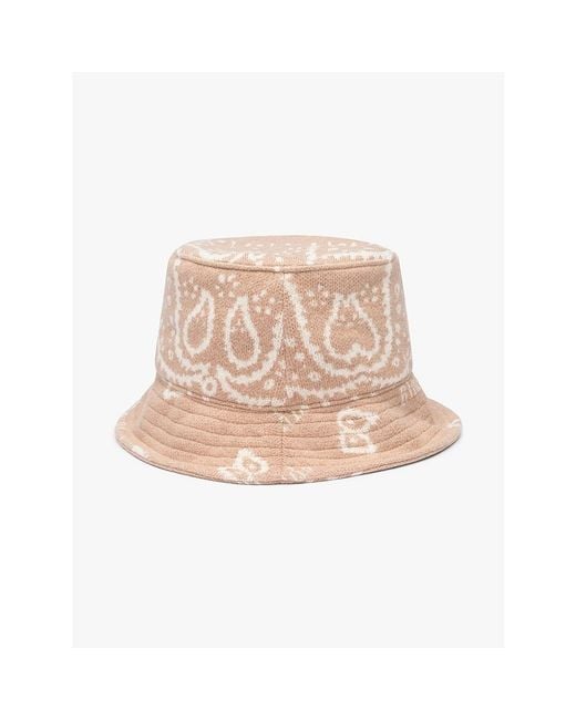 Rhude Natural Cashmere Knit Bucket Hat, One Size for men