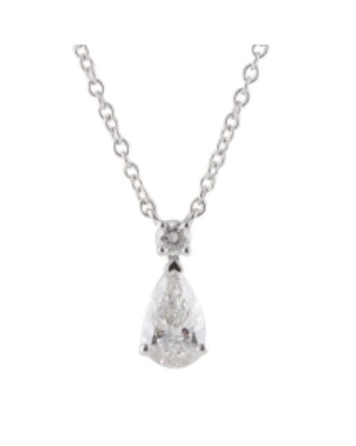 Brilliant Diamond Metallic 14Kt 0.50 Carat Lab Grown Diamond Pendant Necklace For