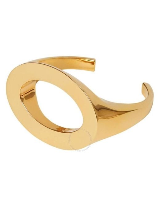 Burberry Metallic Plated Cut-out Detail Cuff