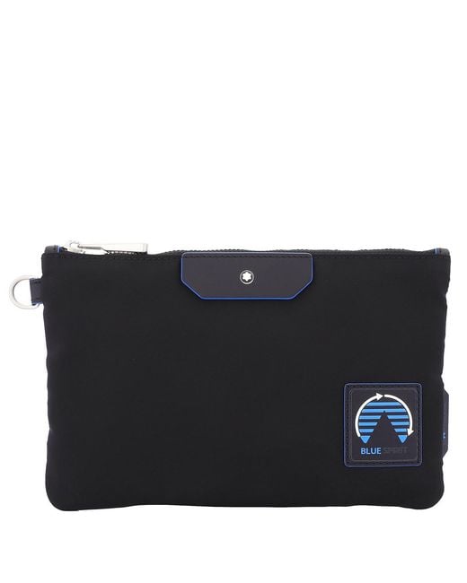Montblanc Black Nylon Spirit Small Pouch for men