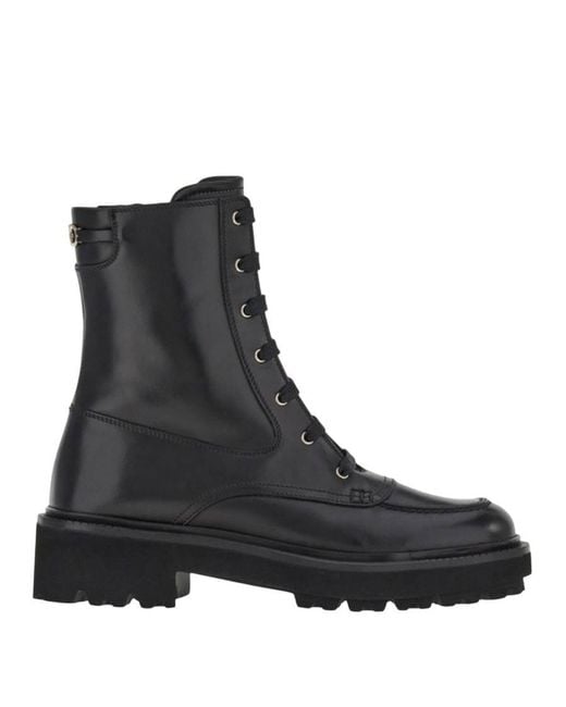 Ferragamo Black Orlando Leather Boot