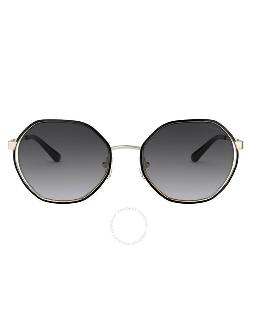 Michael Kors Brown Dark Gray Gradient Irregular Sunglasses Mk1072 10148g 57
