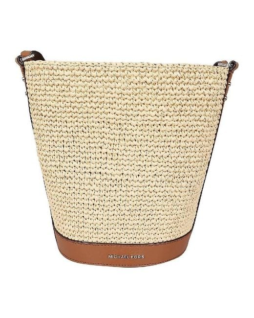 Michael Kors Natural Townsend Bucket Crossbody Bag