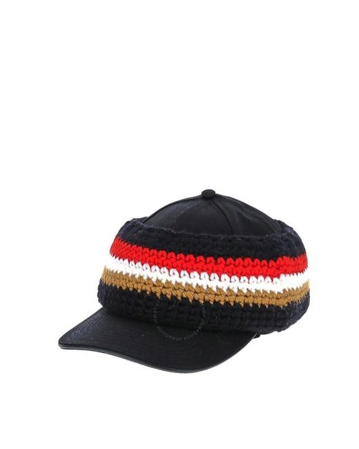 Burberry Red Black / Camel Baseball Cap for men