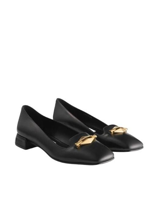 Jimmy Choo Black Ravi Leather Ballerina Flats, Brand Size 36 Us