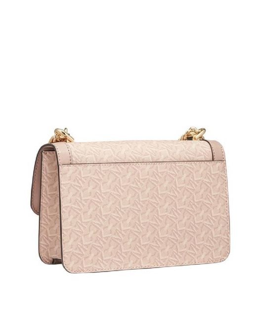 Michael Kors Pink Logo-Print Shoulder Bag