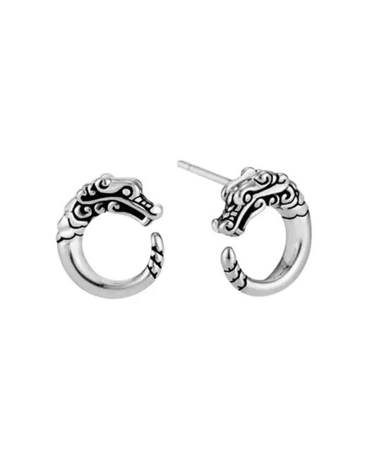 John Hardy Metallic Legends Naga Stud Earring for men