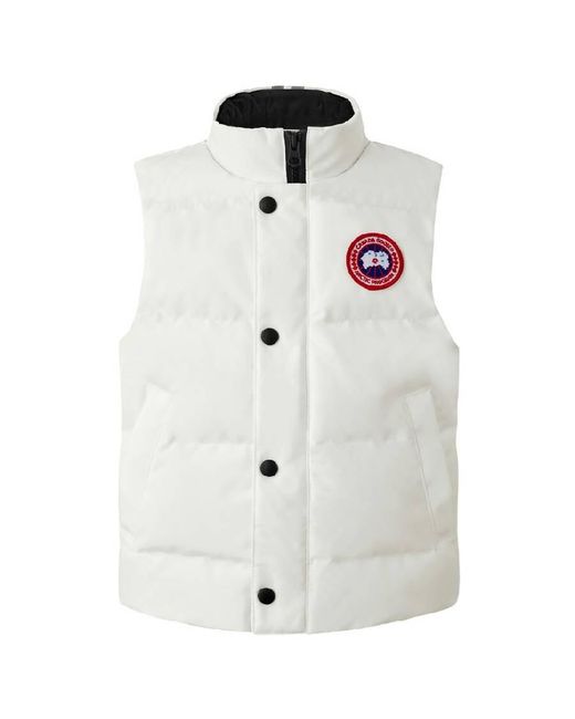 Canada Goose White Boys Vanier Puff Vest for men