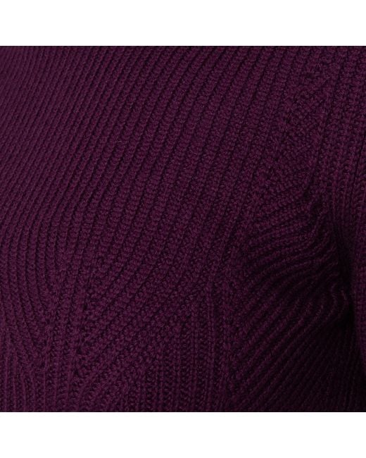 Bally Purple Orchid Wool Turtleneck Sweater, Brand Size 40 Us