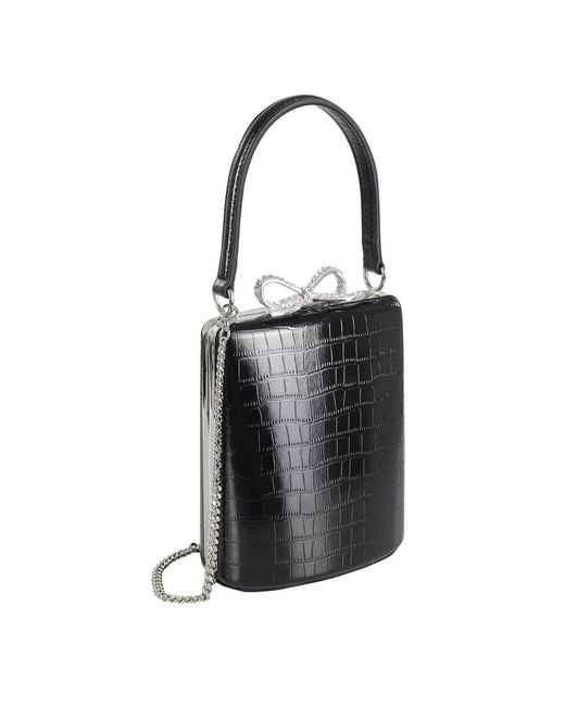 Self-Portrait Black Self-Portrait Croc Mini Bag