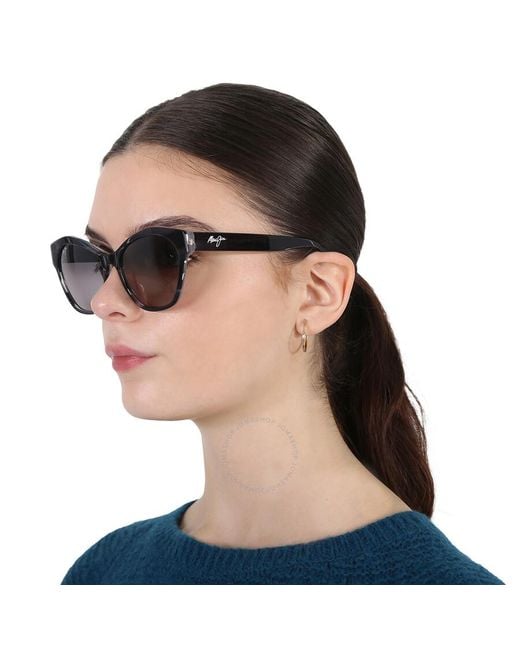 Maui Jim Gray Kila Neutral Grey Browline Sunglasses