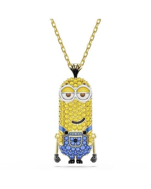 Swarovski Metallic Minions-Tone Plated Necklace