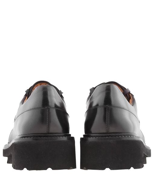 Ferragamo Black Gorin Lace-up Gancini Derby Shoe for men