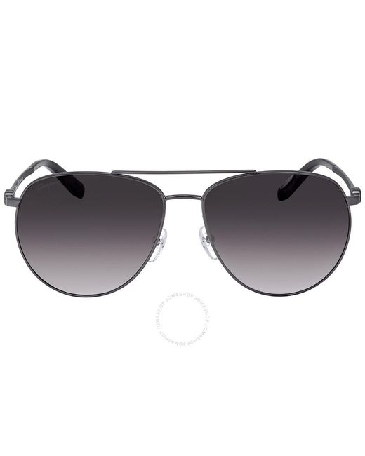 Ferragamo Gray Dark Gradient Pilot Sunglasses Sf157s 069 60