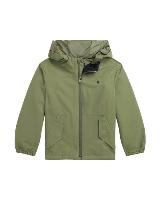 Polo Ralph Lauren Green Hooded Windbreaker Jacket for men