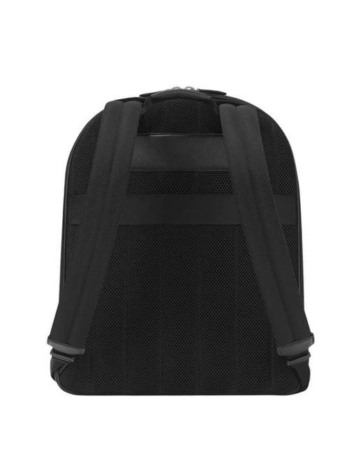 Montblanc Black Large Sartorial 3 Compartment Leather Backpack for men