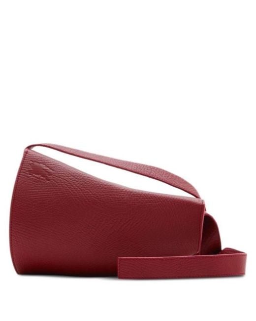 Burberry Red Small Horn Leather Shoulder Bag