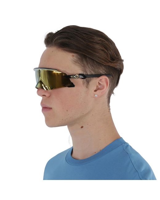 Oakley Yellow Kato Prizm 24k Shield Sunglasses Oo9455m 945502 49 for men