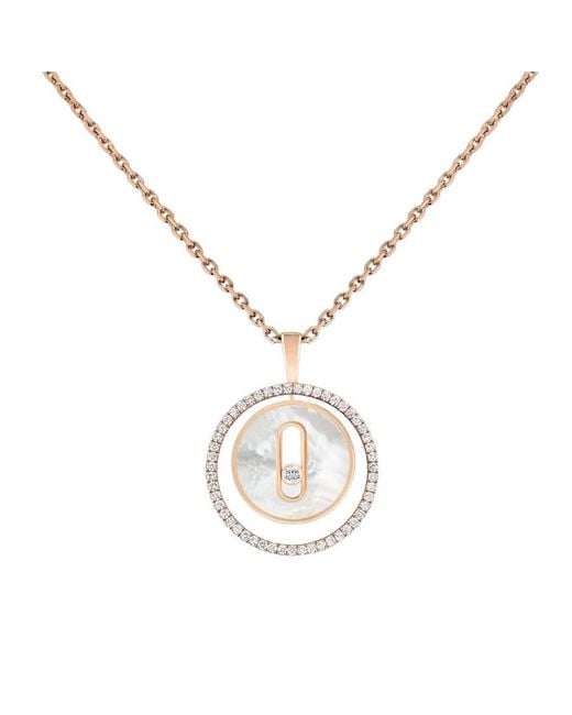Messika Metallic Lucky Move 18K Rose Diamond Necklace