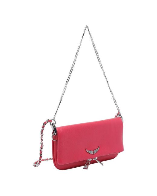 Zadig & Voltaire Pink Nano Rock Crossbody Bag