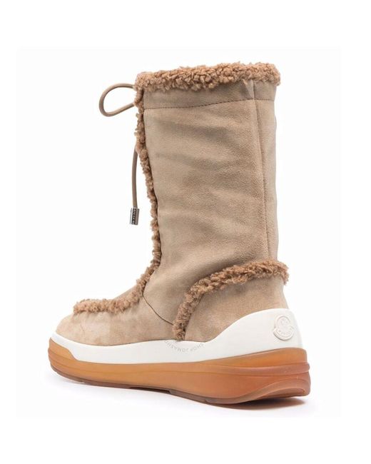 Moncler Brown Light Insolux Suede Boots
