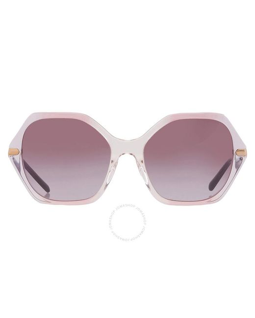 COACH Purple Gradient Geometric Sunglasses Hc8315 56418h 57