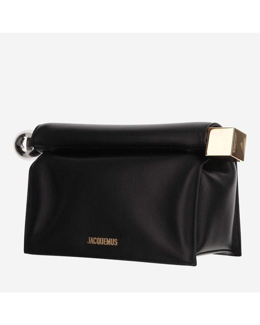 Jacquemus Black La Pochette Rond Carr