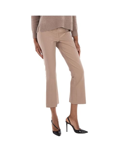 Max Mara Natural Stretch Cotton Fatina Trousers, Brand Size 40 Us Size 6