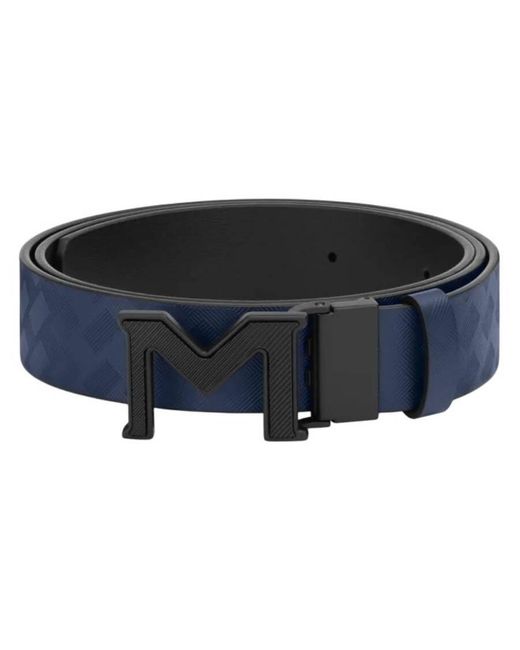 Montblanc Blue Extreme 3.0 M Buckle Reversible Leather Belt for men