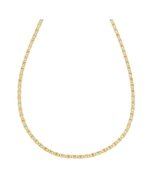 Kylie Harper Metallic Ladies 14K Tri- Pave Chain for men