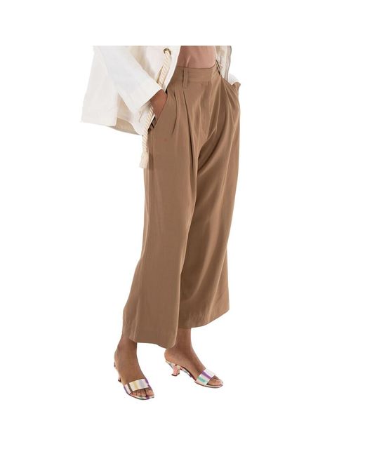 3.1 Phillip Lim Brown Khaki Cropped Straight Tailored Pants