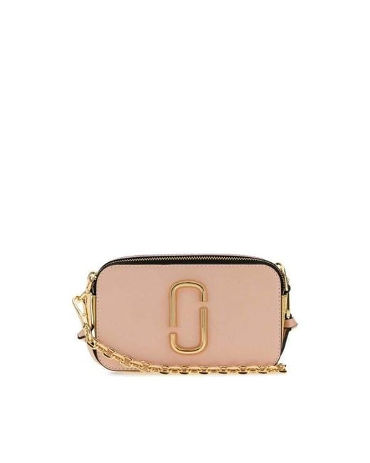 Marc Jacobs Pink Leather The Snapshot Crossbody Bag Rosemulti Borse A Tracolla