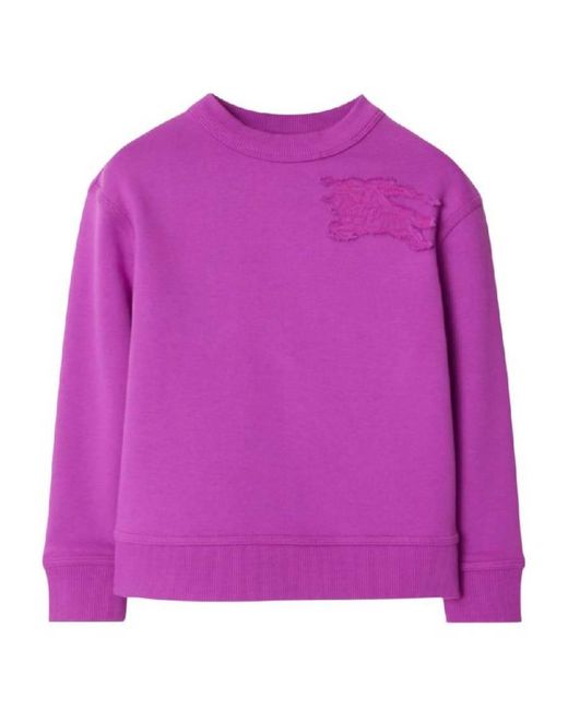 Burberry Purple Toddler Mathew Ekd Cotton Sweatshirt