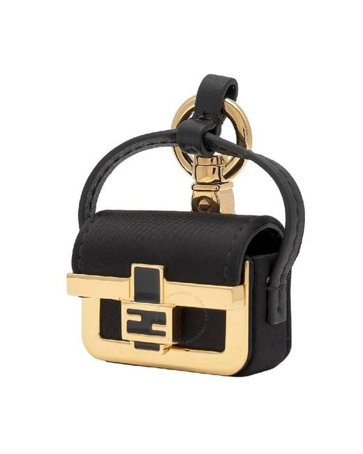 Fendi Metallic Baguette Bag Key Charm