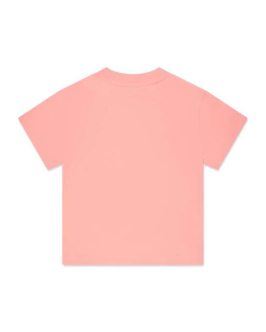 Palm Angels Pink Girls Bear Logo T-Shirt