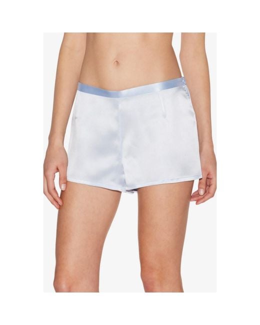 La Perla Blue Azure Silk Sleep Shorts