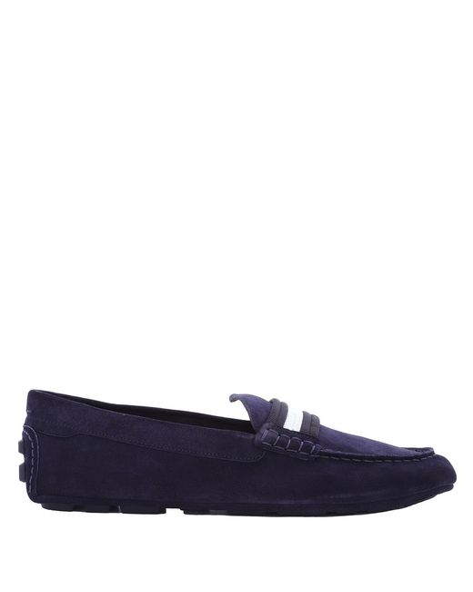Bally Blue Midnight Kansan-U Calf Suede Driving Shoes, Brand Size 11 Us Size 12 for men