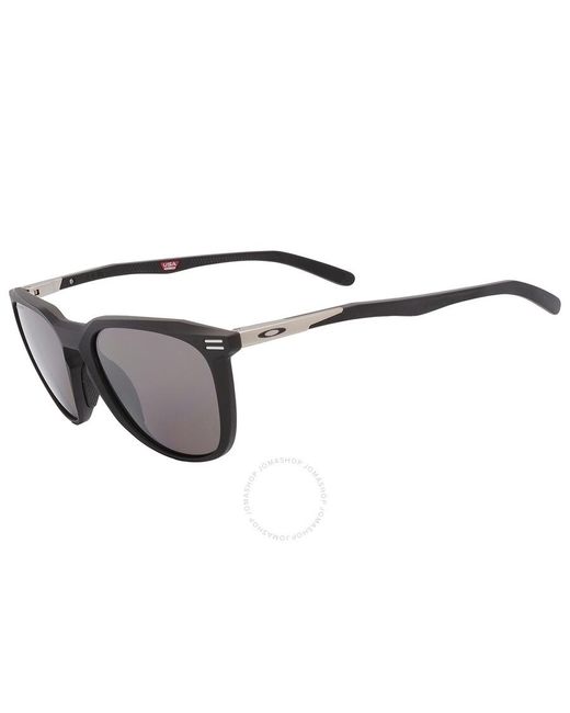 Oakley Gray Thurso Prizm Black Polarized Oval Sunglasses Oo9286 928602 54 for men