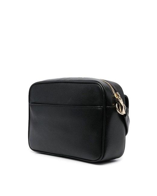 Michael Kors Black Medium Parker Leather Crossbody Bag