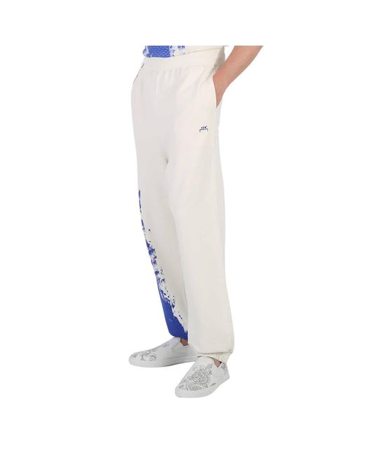 A_COLD_WALL* White Brushstroke Jersey Pants for men