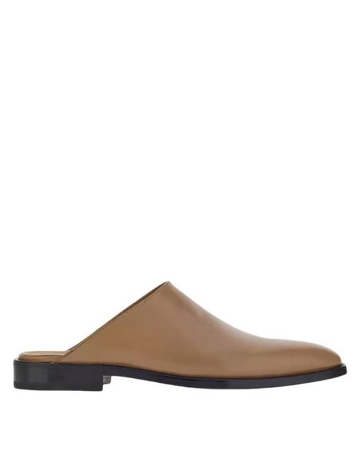 Ferragamo Brown Gasco Leather Mules for men
