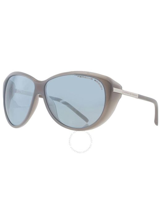 Porsche Design Blue Oval Sunglasses P8602 D 64