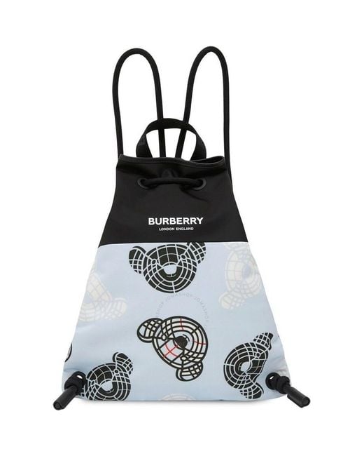 Burberry Black Kids Thomas Bear Drawstring Backpack