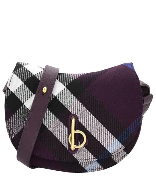 Burberry Mini Rocking Horse Bag in Purple | Lyst