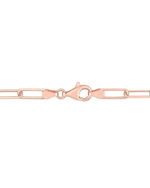 Amour Metallic 5Mm Diamond Cut Paperclip Chain Bracelet