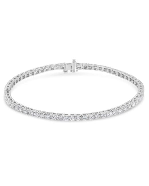Haus of Brilliance Metallic Igi Certified 8.0 Cttw Diamond 14K Classic 7 Tennis Bracelet (H-I Color, I1-I2 Clarity)