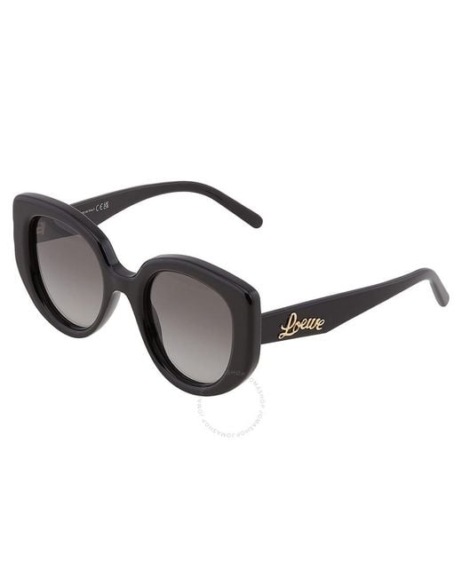 Loewe Brown Grey Gradient Butterfly Sunglasses Lw40100i 01b 49