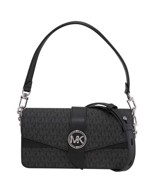 Michael Kors Black Greenwich Convertible Shoulder Bag Lyst