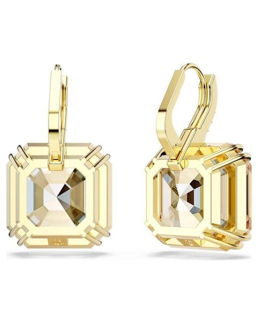 Swarovski Metallic Millenia-Tone Plated Drop Earrings